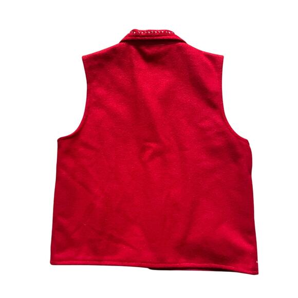 Dress Barn Womens/Teen Red Moose Skiing Wool Blend Winter Vest Size Large - Picture 2 of 7